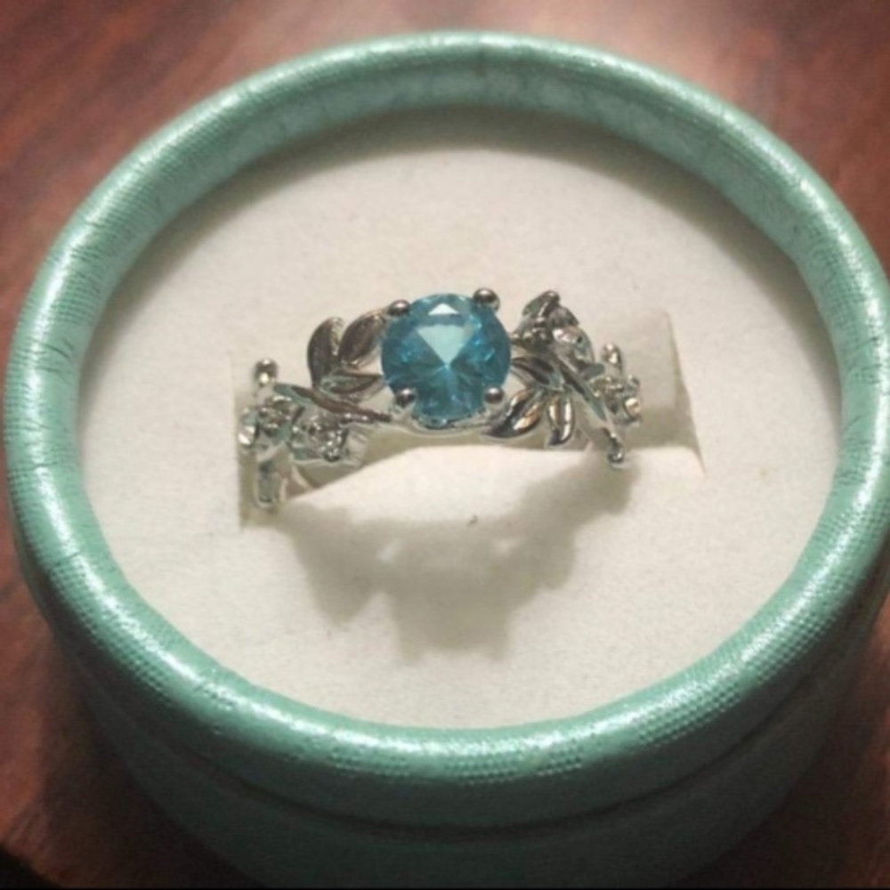 NWT CZ Leaf Vine Forest Nymph Statement Ring - Picture 5 of 7